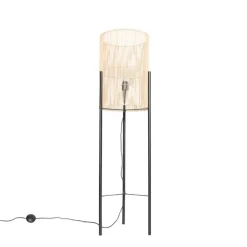 Scandinavische vloerlamp bamboe - Natasja