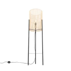Scandinavische vloerlamp bamboe - Natasja