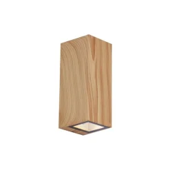 Scandinavische wandlamp hout 2-lichts GU10 70mm IP54 - Baleno