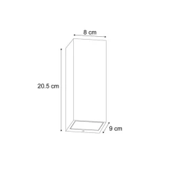 Scandinavische wandlamp hout 2-lichts GU10 70mm IP54 - Baleno