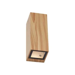 Scandinavische wandlamp hout 2-lichts GU10 70mm IP54 - Baleno