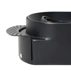 Set van 6 Afgeronde inbouwspot zwart GU10 50mm 2-lichts - Hubs