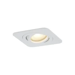 Set van 6 afgeronde inbouwspots wit GU10 50mm draai- en kantelbaar IP44 - Alberto