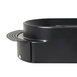 Set van 6 Afgeronde inbouwspot zwart GU10 70mm 2-lichts - Hubs