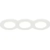 Set van 3 badkamer inbouwspots rond LED 5W wit waterdicht - Blanca
