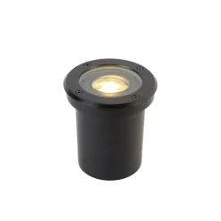 Set van 6 buiten grondspot zwart verstelbaar IP65 - Delux