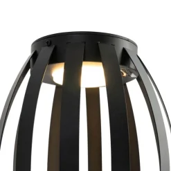 Set van 2 buiten tafellampen zwart 3-staps dimbaar solar en oplaadbaar - Sheldon