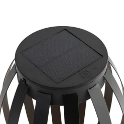 Set van 2 buiten tafellampen zwart 3-staps dimbaar solar en oplaadbaar - Sheldon