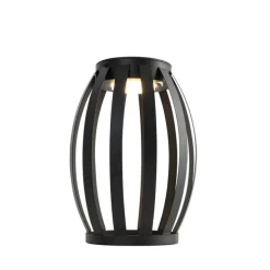 Set van 2 buiten tafellampen zwart 3-staps dimbaar solar en oplaadbaar - Sheldon