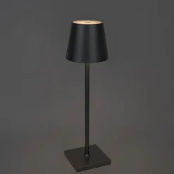 Set van 2 buiten tafellampen grijs incl. LED en dimmer oplaadbaar - Janet