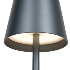 Set van 2 buiten tafellampen grijs incl. LED en dimmer oplaadbaar - Janet