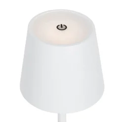 Set van 2 buiten tafellamp wit incl. LED en dimmer oplaadbaar - Janet