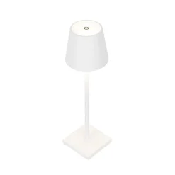 Set van 2 buiten tafellamp wit incl. LED en dimmer oplaadbaar - Janet
