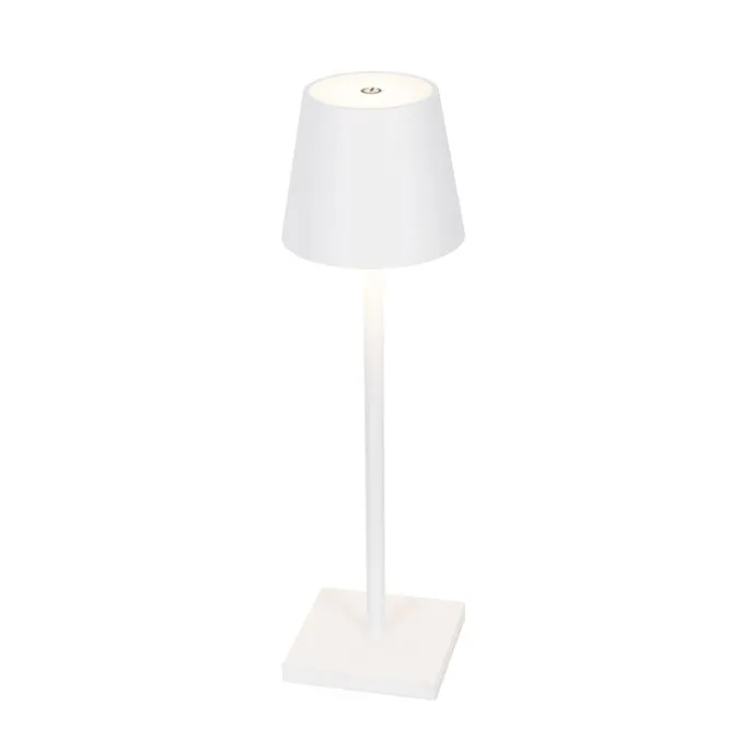 Set van 2 buiten tafellamp wit incl. LED en dimmer oplaadbaar - Janet