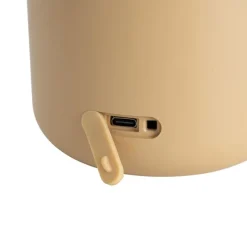 Set van 2 buiten tafellampen goud met wit incl. LED oplaadbaar - Haard