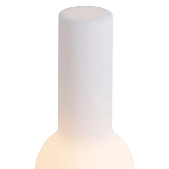 Set van 2 buiten tafellampen beige met wit incl. LED oplaadbaar - Haard