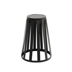 Set van 2 buiten tafellampen zwart incl. LED 3-staps dimbaar solar en oplaadbaar - Penny