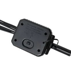 Set van 2 buitenlampen zwart incl. LED met solar en grondpin - Fire Fly