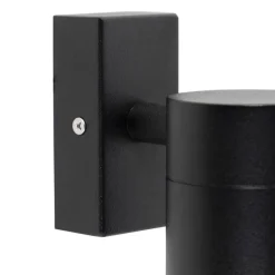 Set van 2 buitenwandlamp zwart RVS IP44 - Solo