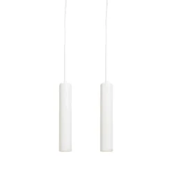 Set van 2 design hanglampen wit - Tuba small