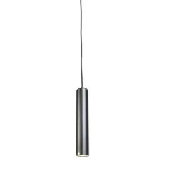 Set van 2 design hanglampen zwart - Tuba small
