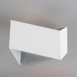 Set van 2 design wandlampen wit - Fold