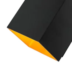 Set van 2 design wandlampen zwart en goud vierkant - Sola