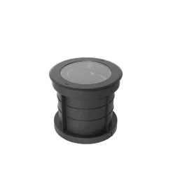 Set van 6 dimbare buiten grondspots zwart IP65 incl LED - Delux Honey