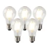 Set van 5 dimbare E27 LED lampen helder 7W 806 lm 2700K
