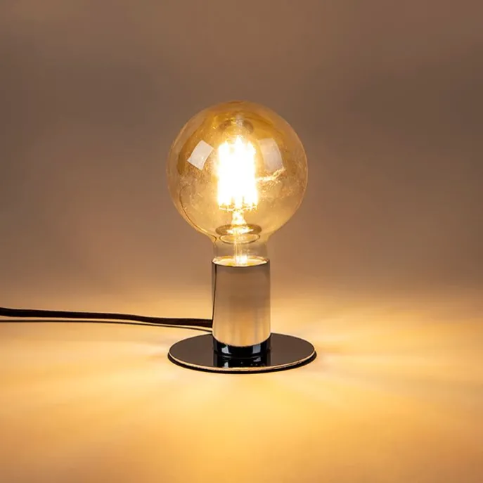 Set van 3 E27 dim to warm LED lampen G95 goud 8W 806 lm 2000-2700K