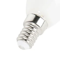 Set van 3 E14 dimbare LED filament tipkaarslampen F35 mat 3W