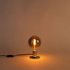 Set van 5 E27 dimbare LED gedraaid filament lamp G125 smoke 4W 120 lm 1800K