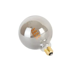 Set van 5 E27 dimbare LED gedraaid filament lamp G125 smoke 4W 120 lm 1800K