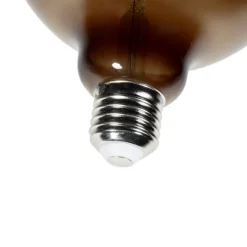 Set van 5 E27 dimbare LED lampen G125 bruin 4W 120 lm 1800K