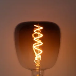 Set van 5 E27 dimbare LED lampen G140 bruin 4,9W 110 lm 1800K