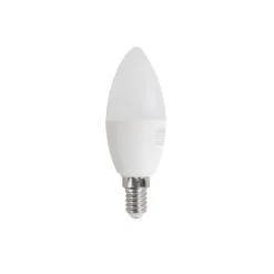 Set van 5 E14 dimbare LED lampen C37 opaal 4.9W 470 lm 2700-6500K