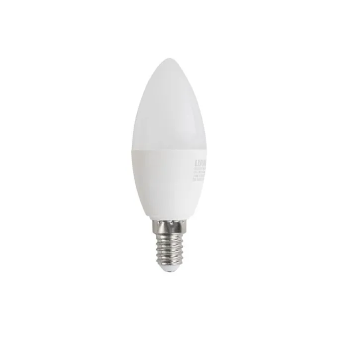 Set van 5 E14 dimbare LED lampen C37 opaal 4.9W 470 lm 2700-6500K