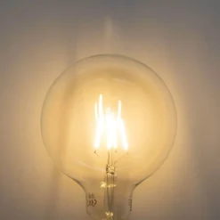 Set van 5 E27 dimbare LED lampen spiraal filament G125 4W 270 lm 2700K