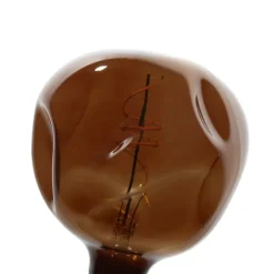 Set van 5 E27 dimbare LED lampen T125 bruin 4W 120 lm 1800K