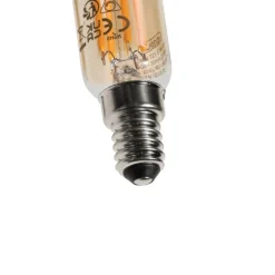Set van 5 E14 dimbare LED lampen goud T25 4W 300 lm 2200K