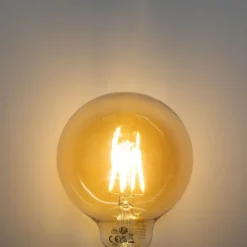 Set van 5 E27 dimbare LED lamp G95 5W 450 lm 2700K