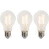 Set van 3 E27 dimbare LED lampen A60 5W 470 lm 2700K