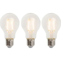 Set van 3 E27 dimbare LED lampen A60 5W 470 lm 2700K