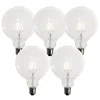 Set van 5 E27 dimbare LED lampen G125 5W 450 lm 3000K