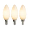 Set van 3 E14 LED kaarslampen B35 opaal 2W 180 lm 2350K