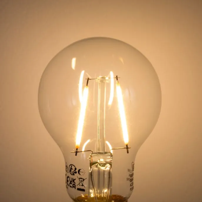 Set van 5 E27 LED lamp A60 lux sensor 2,5W 250 lm 2200K