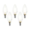 Set van 5 E14 LED lamp B35 helder 2,2W 470 lm 2700K
