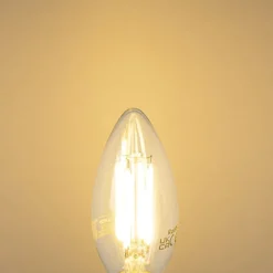 Set van 5 E14 LED lamp B35 helder 2,2W 470 lm 2700K