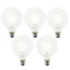 Set van 5 E27 LED lamp G95 helder 2,2W 470 lm 2700K