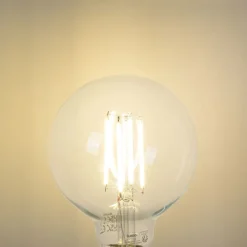 Set van 5 E27 LED lamp G95 helder 2,2W 470 lm 2700K